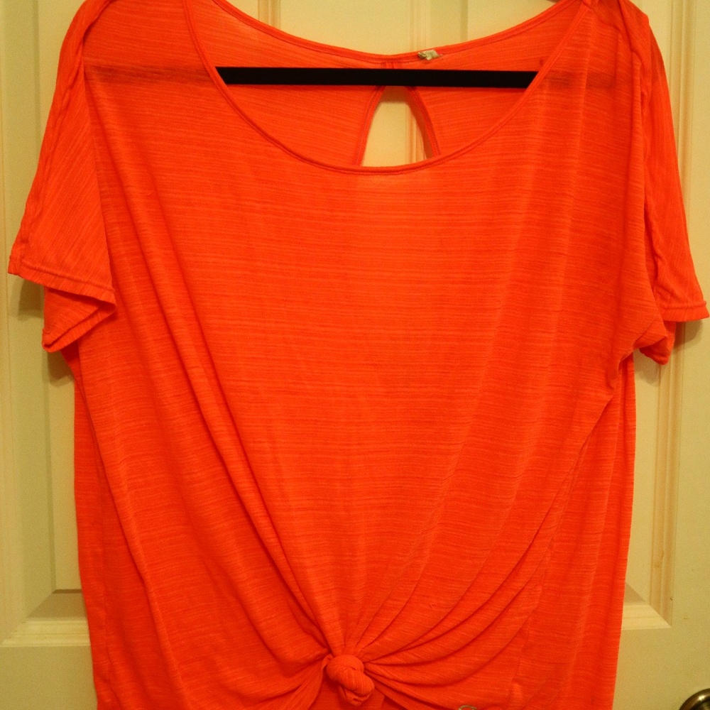 Orange crop top